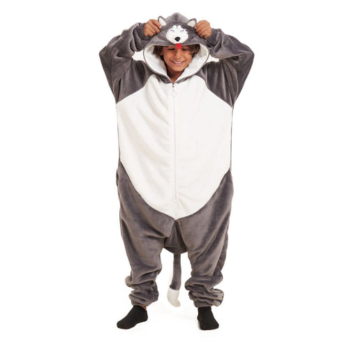 Snuggs Kids Blanket Onesie Husky